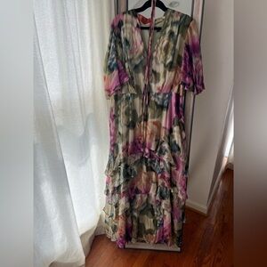 16W Melonie T Floral Multicolor Maxi Dress